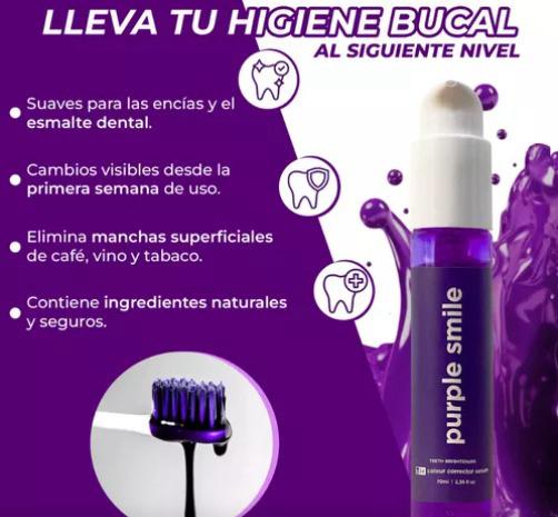 CREMA DENTAL MORADA BLANQUEADORA – Sonríe sin manchas